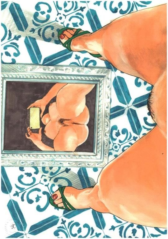 art selfie