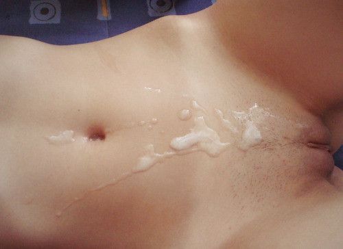 Cum on stomach