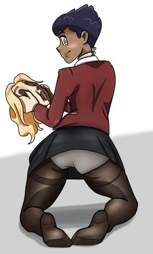 Pokemon SwSh Hop putting on Lass Bodysuit By StellaStarPrincess