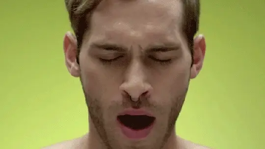 Male orgasm face