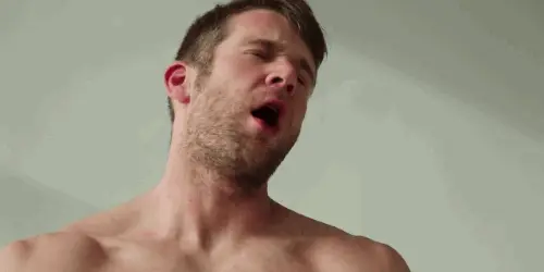 Male orgasm face