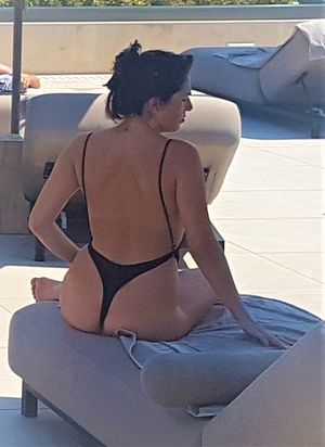 Hot Thong by the Pool