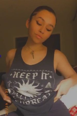 Cute bitch with some cute titties