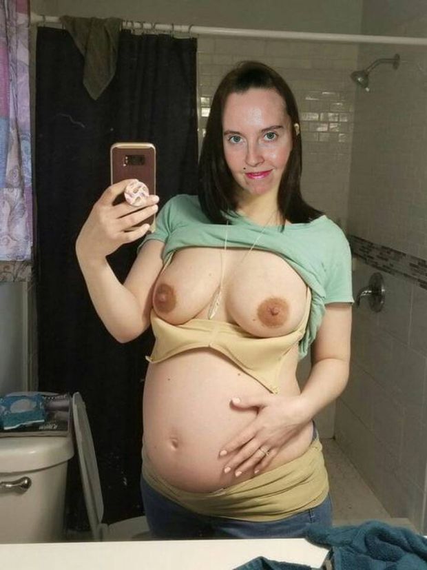 Pregnant slut loves to pose
