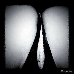 Beaded panties over smooth pussy!