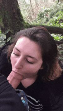 Blowjob in forest