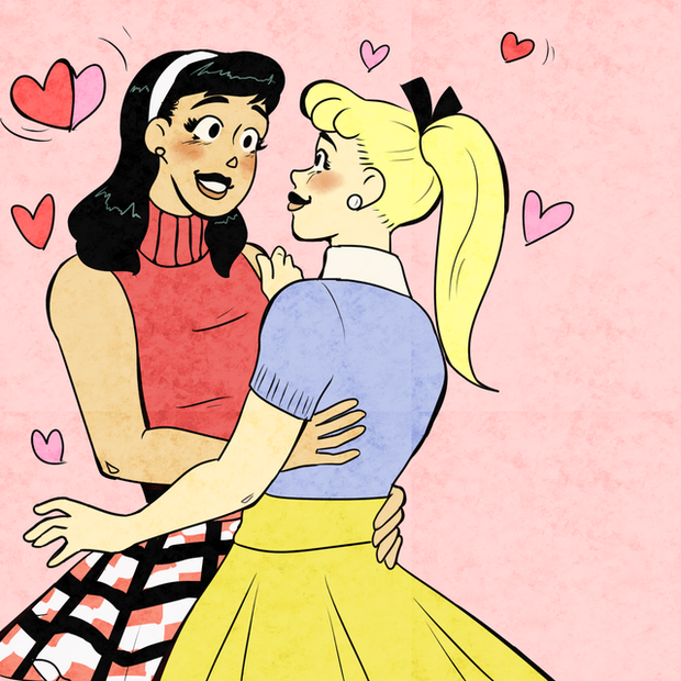 Real toon for lez-quiet love depicted