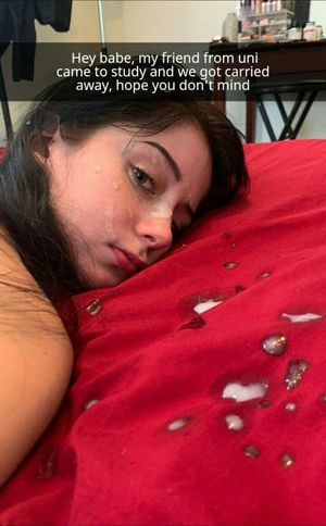 You're gf sure is having fun in university