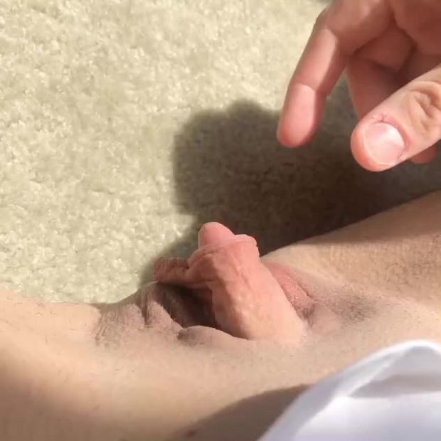 Stroking clit
