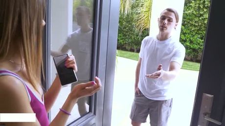 Asuna Fox - 18yo fucked by Nerdy white Guy