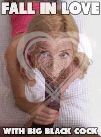 Blonde BBC Love Sissy Caption