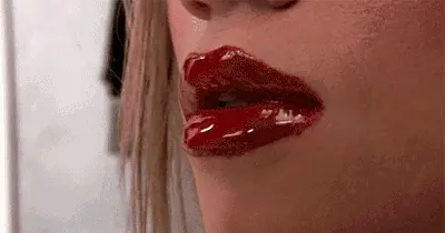 The lipstick make this even more sexy