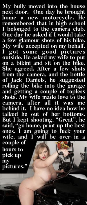 He took my wife for a test drive.