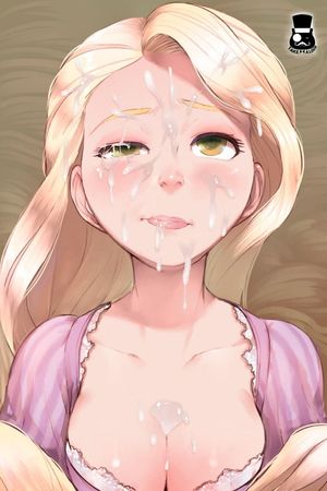 You titfucked Rapunzel, it got so messy and filled her face so much