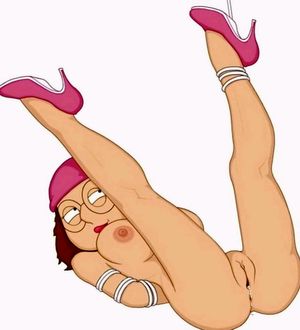Meg Griffin bound with legs spread wide!