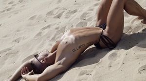 Sexy guy at the beach