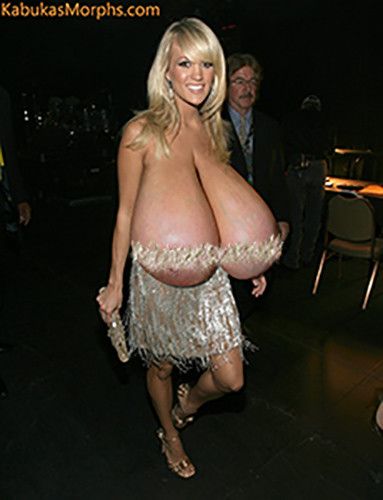 Carrie Underwood Flops Her Huge Udders Around