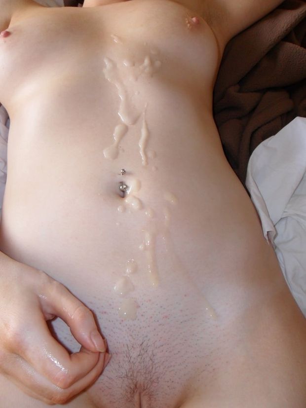 Cum on stomach