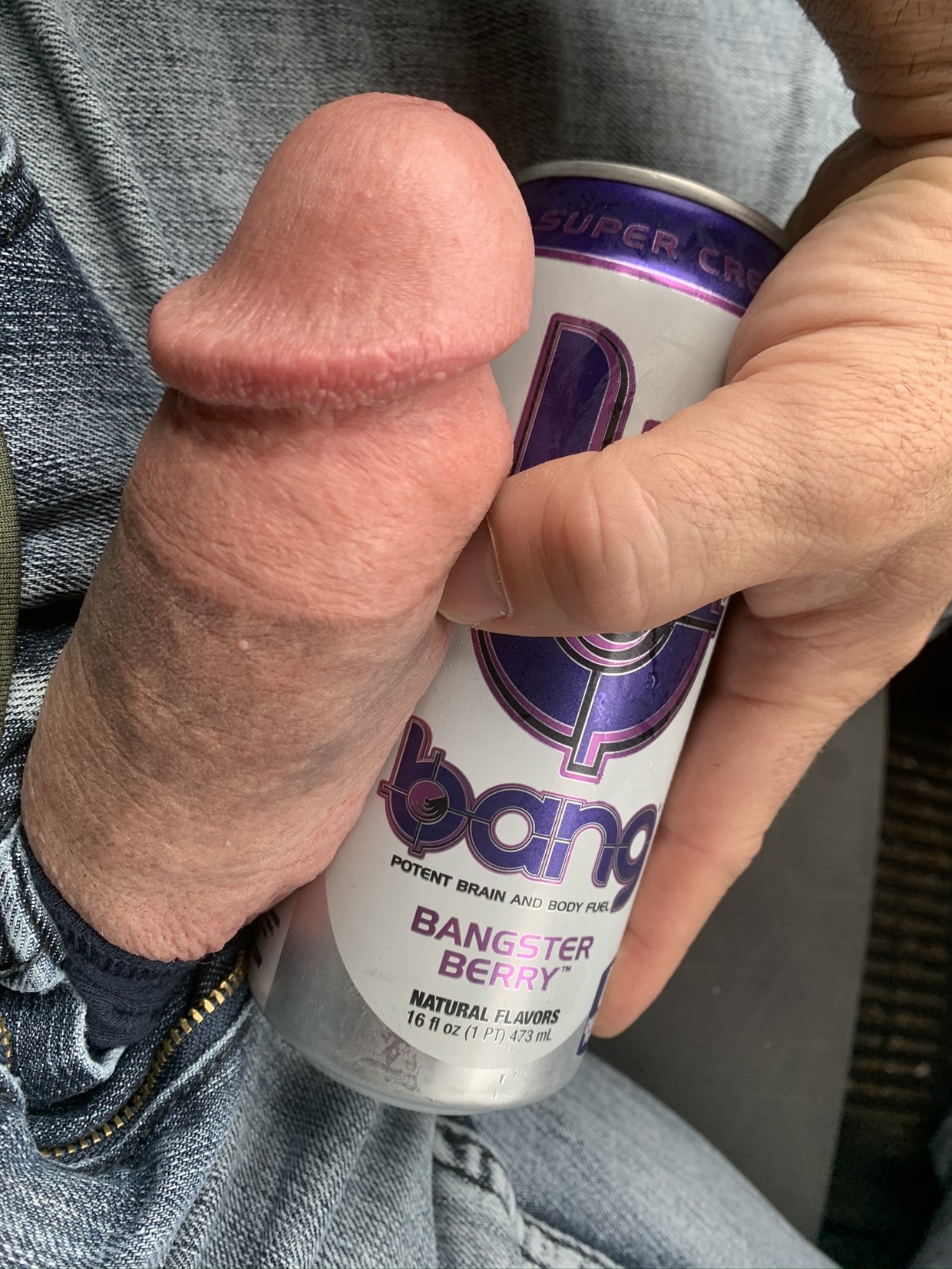 Showing off next to bang can
