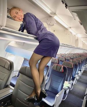 Sexy flight attendant!!!