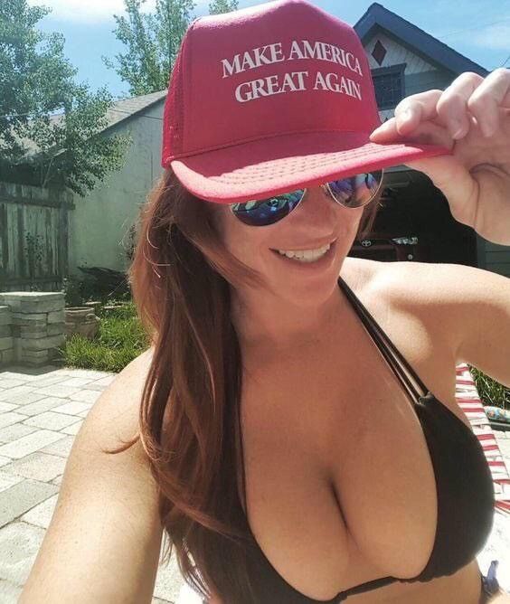 Her tits are as big as Trumps balls