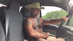 Texas ranger on his route