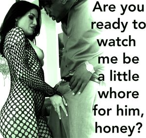 watching her in her new fishnet bodystocking