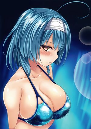 Shinmai Maou no Testament : Nonaka Yuki in blue bikini