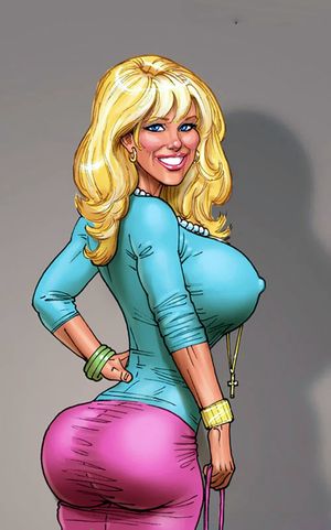 Big busted sexy blonde whore!