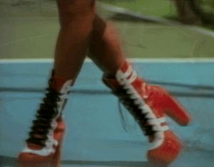 Latina nude on court