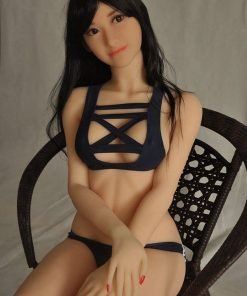 Lauren 165cm Black Long Hair Black Swimsuit Heatable Love Sex Doll