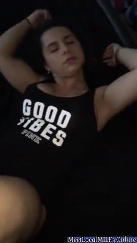 Sexy MILF With Big Tits Using Big Black Dildo