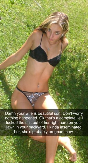 At first you were proud your dad thought your wife was beautiful but then you kept reading.