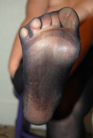 beautiful nylon foot