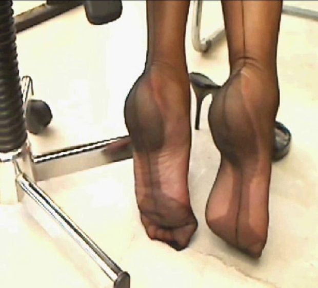 hot nylon feet