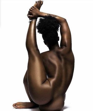 Beautiful pose ebony