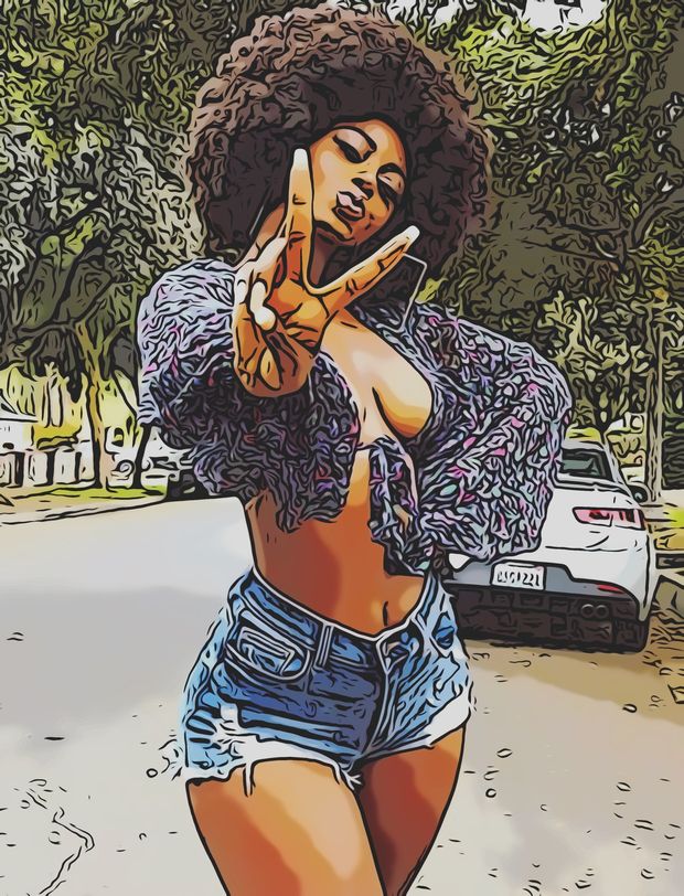 Ebony cartoon victory