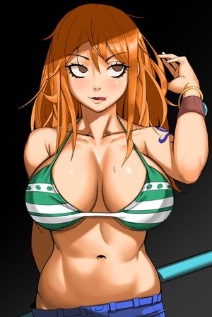nami (one piece) drawn by kevbot