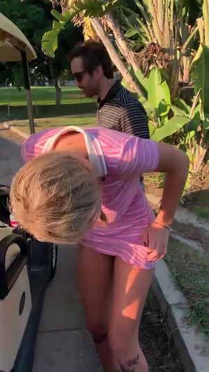 A millionaire golfer creampies teen