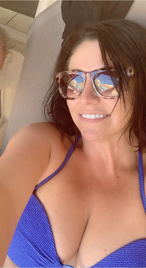 Wife's big tits in bikini