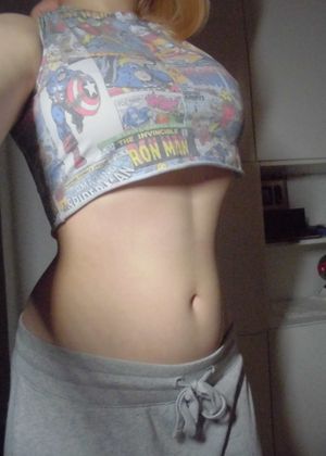 Cute teen stomach