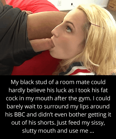 Blonde Shorts Still On Can't Wait Sissy Caption