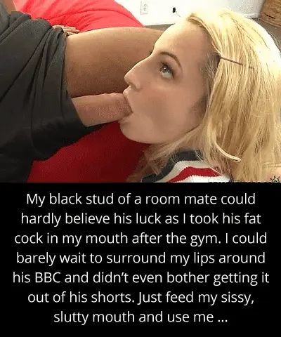 Blonde Shorts Still On Can't Wait Sissy Caption