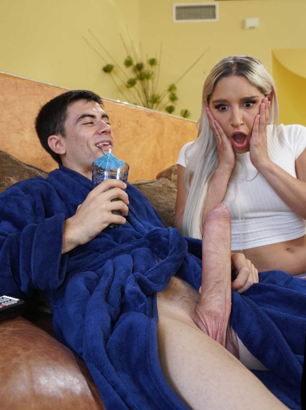 Him: "What d'ya think of my fat piece of meat bitch?!"