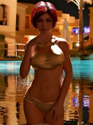 Triss Gold Swimsuit( johnboubakeur) II