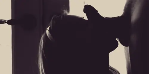 Licking his dick