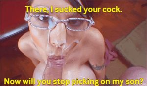 Kenny's mom invited you over, you thought she would to yell at you for bullying. When she pulled your pants down, fear turned to excitement.