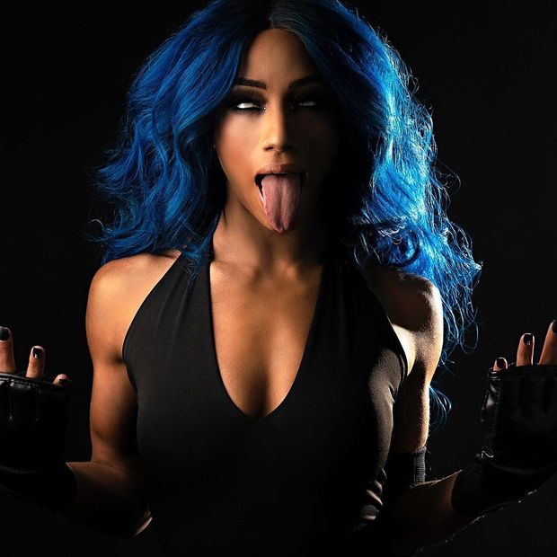 Sasha Banks ahegao