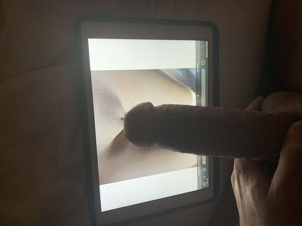About to cum on her pussy pic!