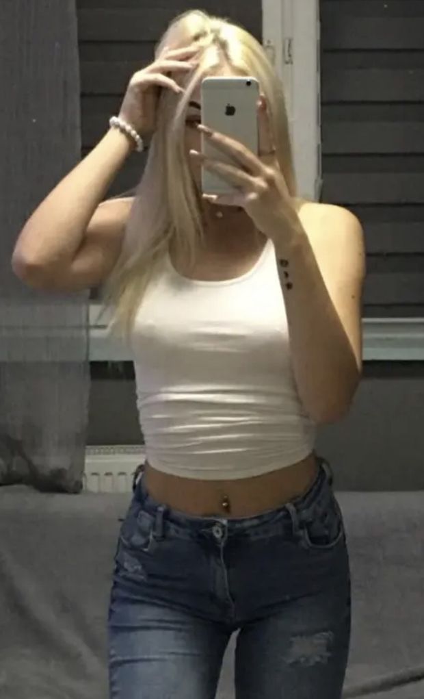 Blonde teen firm boobs